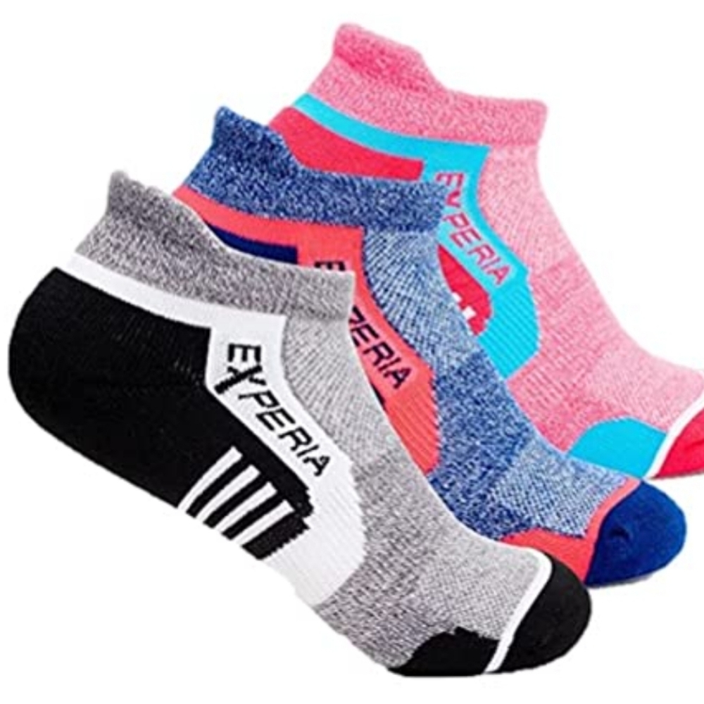 Experia Thorlos Green Tab Back Low Cut Socks 3 Pairs